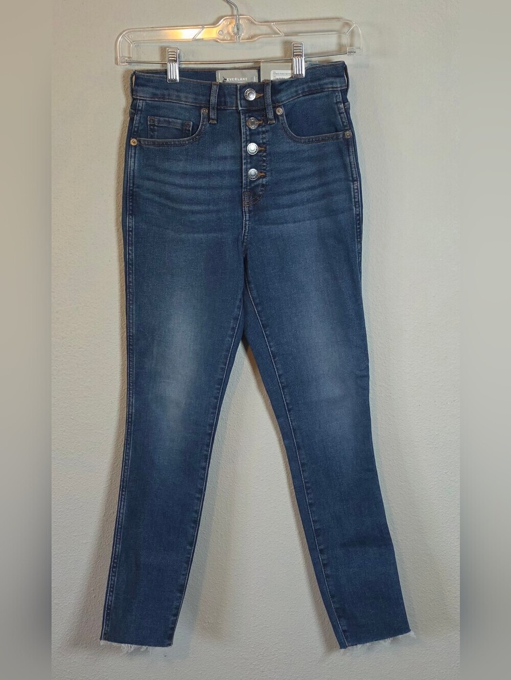 ​Everlane NWT The Vintage Skinny Jean Size 25 High Rise Minimalist Classic Denim - Picture 3 of 10